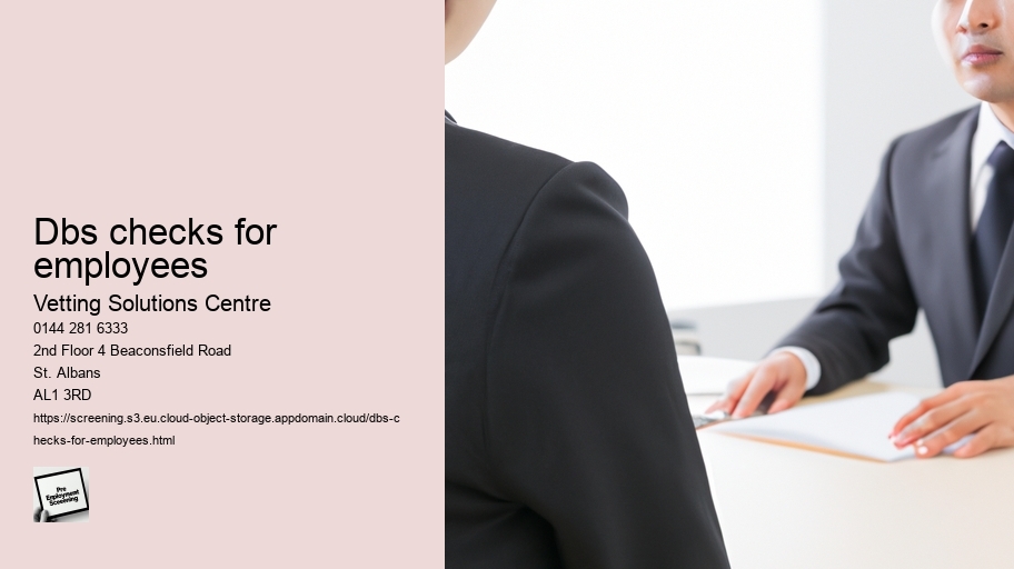 dbs checks for employees