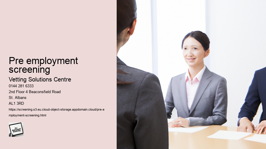 pre employment screening
